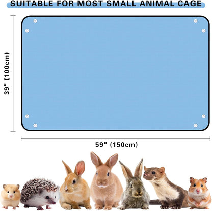 Waterproof Pet Playpen Mat, Reusable Cage Liner, Animals Habitat Protection