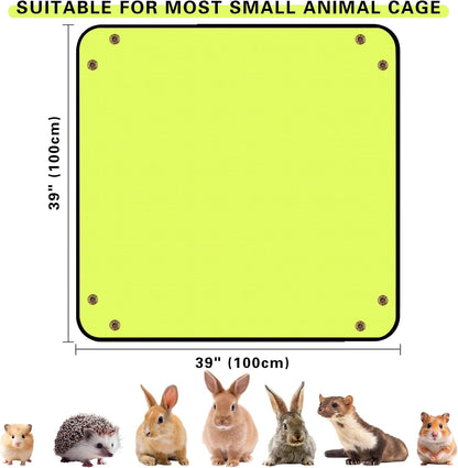 Waterproof Pet Playpen Mat, Reusable Cage Liner, Animals Habitat Protection