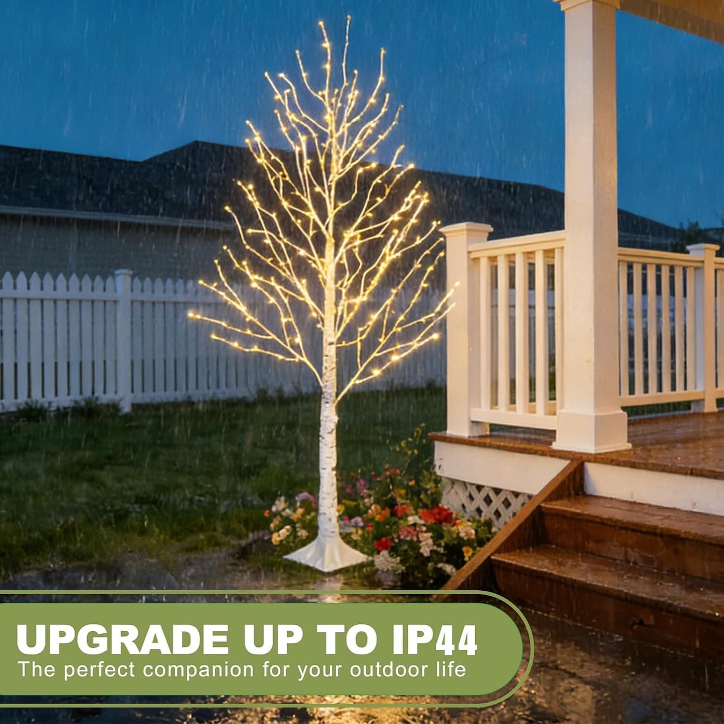 2-Pack 6FT Lighted Birch Tree with Timer, Total 520 LED Tree Lights | Aesthetic Pre-lit Artificial Twig Trees Plug in, Waterproof Fairy Light Tree for Room, Party, Christmas, Indoor Outdoor Decor