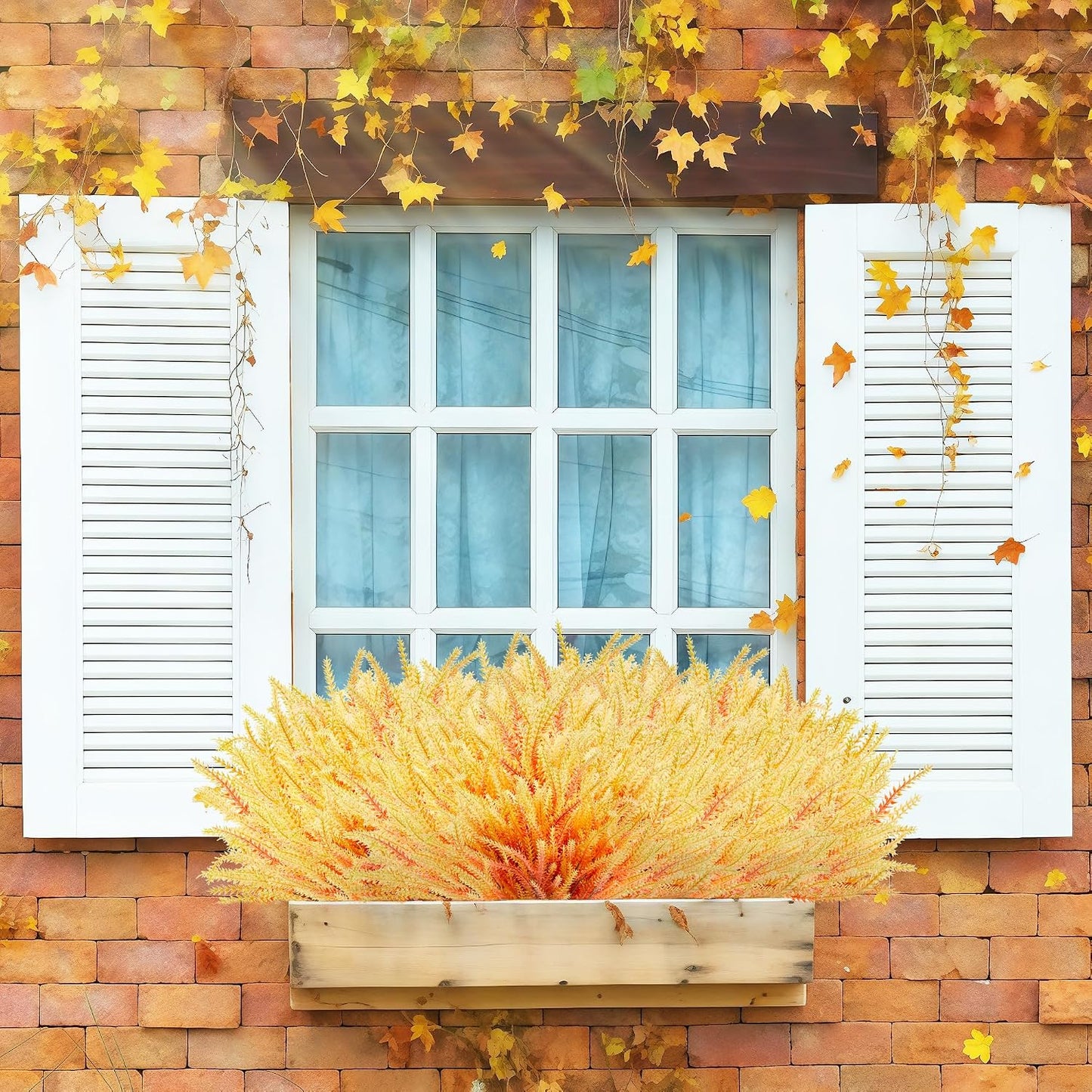 Artificial Flowers for Outdoors UV Resistant, 15 Bundles Fake Flowers Faux Plastic Plants Purple Lavender for Home Office Wedding Garden Porch Window Box Decor
