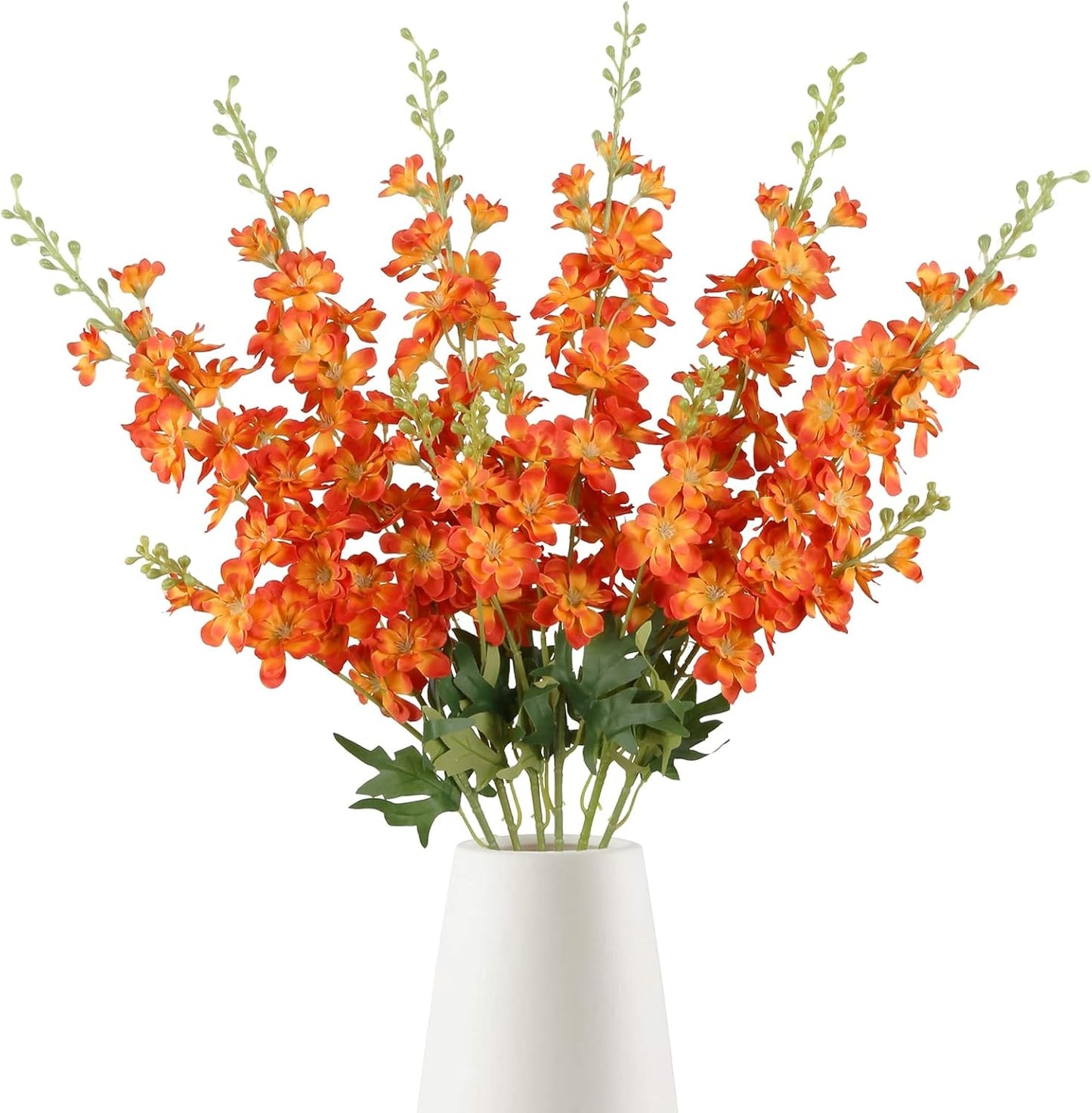 6PCS Blue Delphinium Artificial Flowers 33" Larkspur Silk Flowers for Tall Vase Long Stem Fake Blue Flowers for Wedding Centerpieces Faux Flowers for Home Decor Indoor (Blue)