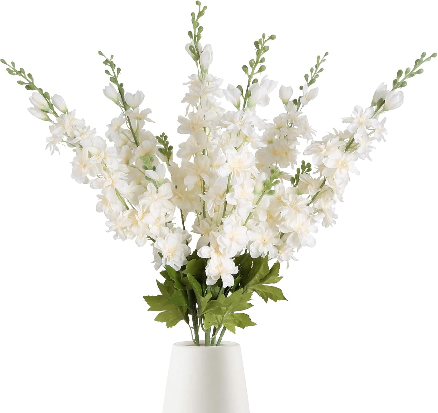 6PCS Blue Delphinium Artificial Flowers 33" Larkspur Silk Flowers for Tall Vase Long Stem Fake Blue Flowers for Wedding Centerpieces Faux Flowers for Home Decor Indoor (Blue)