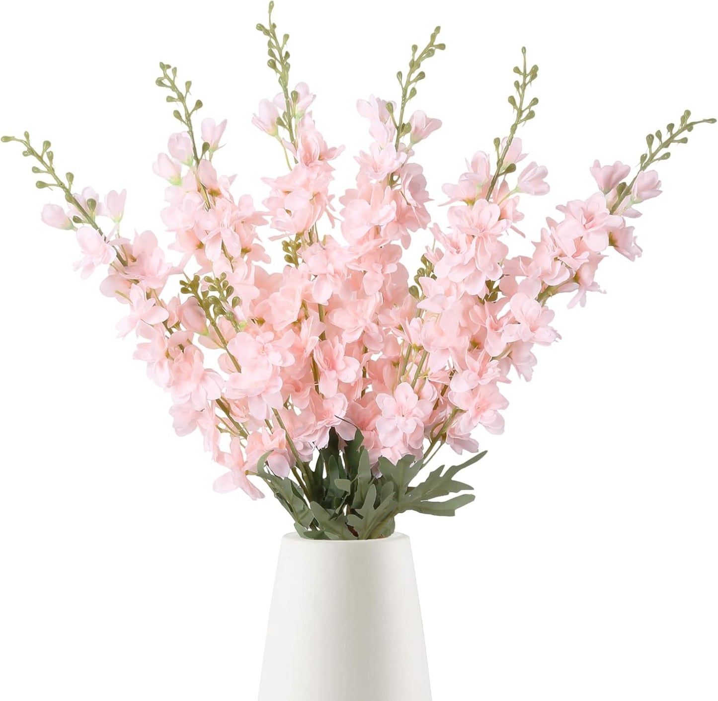 6PCS Blue Delphinium Artificial Flowers 33" Larkspur Silk Flowers for Tall Vase Long Stem Fake Blue Flowers for Wedding Centerpieces Faux Flowers for Home Decor Indoor (Blue)