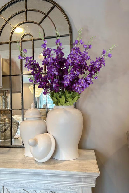 6PCS Blue Delphinium Artificial Flowers 33" Larkspur Silk Flowers for Tall Vase Long Stem Fake Blue Flowers for Wedding Centerpieces Faux Flowers for Home Decor Indoor (Blue)