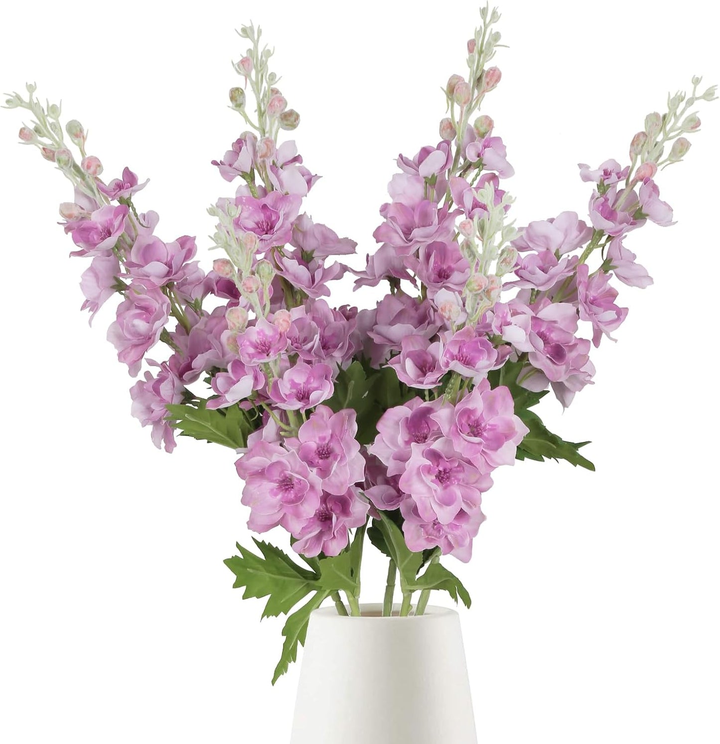 6PCS Blue Delphinium Artificial Flowers 33" Larkspur Silk Flowers for Tall Vase Long Stem Fake Blue Flowers for Wedding Centerpieces Faux Flowers for Home Decor Indoor (Blue)