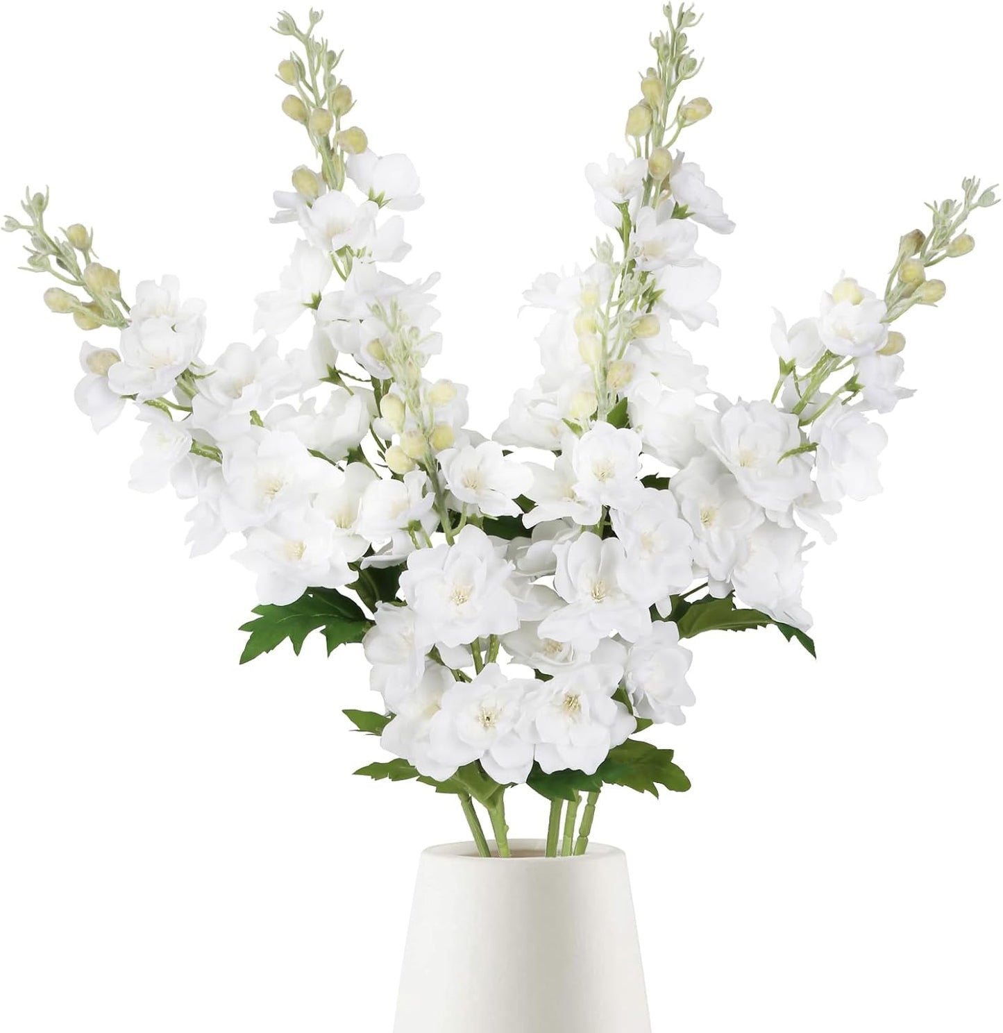 6PCS Blue Delphinium Artificial Flowers 33" Larkspur Silk Flowers for Tall Vase Long Stem Fake Blue Flowers for Wedding Centerpieces Faux Flowers for Home Decor Indoor (Blue)