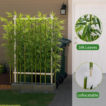 6ft, 20 Pack Fake Bamboo Outdoor Artificial Bamboo Plants