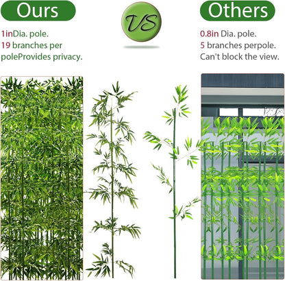 6ft, 20 Pack Fake Bamboo Outdoor Artificial Bamboo Plants