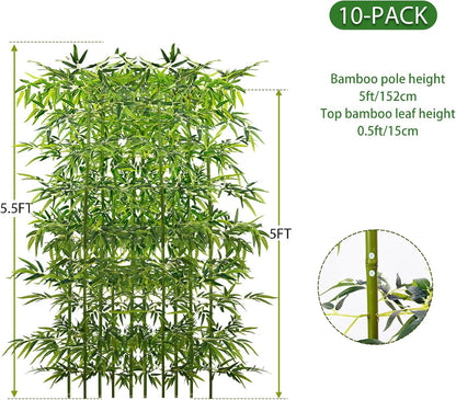 6ft, 20 Pack Fake Bamboo Outdoor Artificial Bamboo Plants
