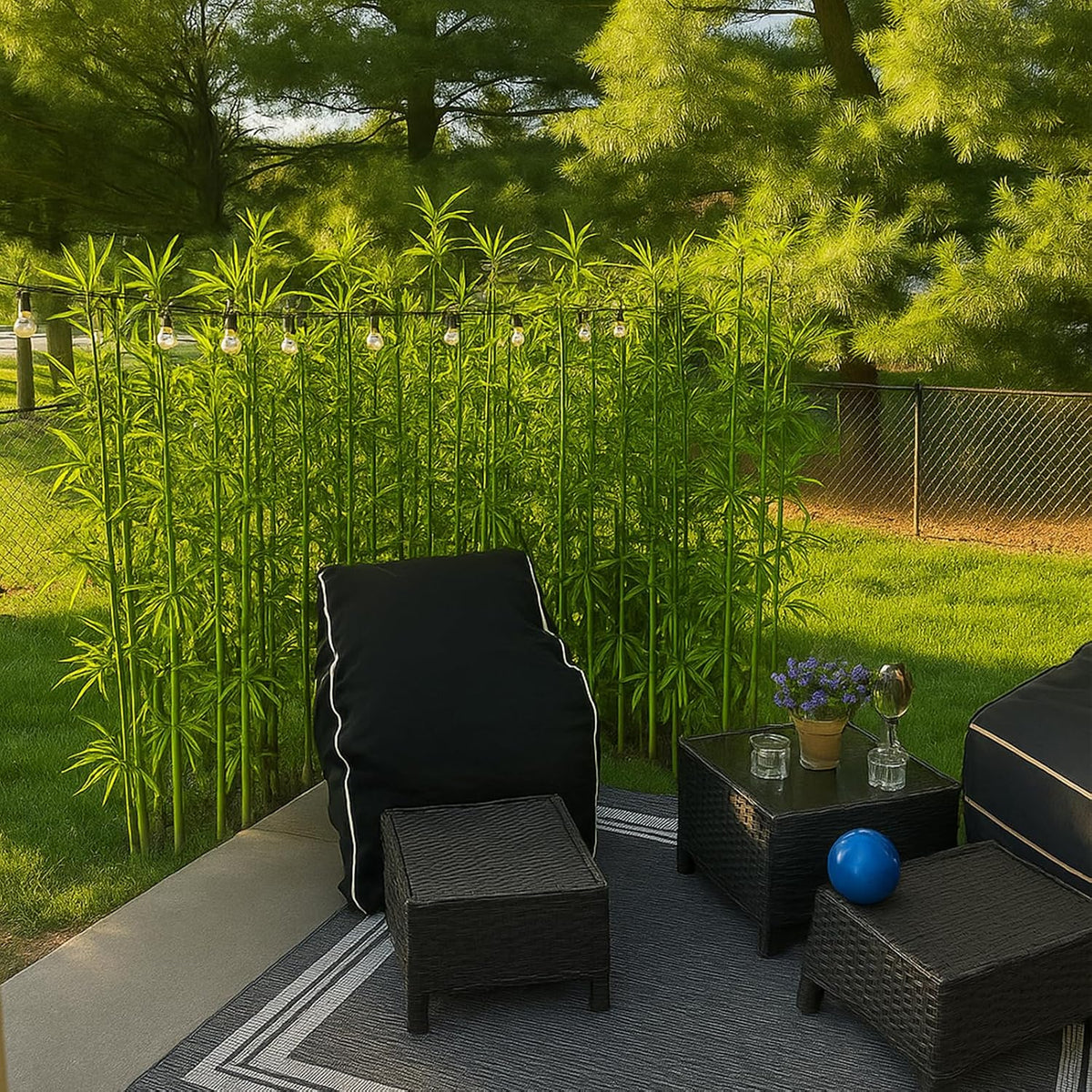 6ft, 20 Pack Fake Bamboo Outdoor Artificial Bamboo Plants