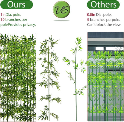 6ft, 20 Pack Fake Bamboo Outdoor Artificial Bamboo Plants