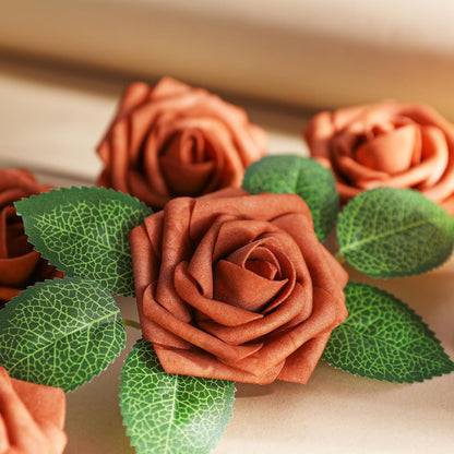 Artificial Flowers Dark Red Rose 25pcs Real Looking Fake Roses w/Stem for DIY Wedding Bouquets Centerpieces Arrangements Party Baby Shower Birthday Christmas Tree Decorations