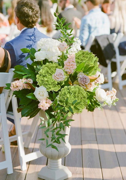 6PCS Real Touch Hydrangea Artificial Flowers Green Full Faux Hydrangea Flowers with Stems Latex Realistic Fake Hydrangeas for Home Table Centerpieces Wedding Bouquets Party Decoration (Green)