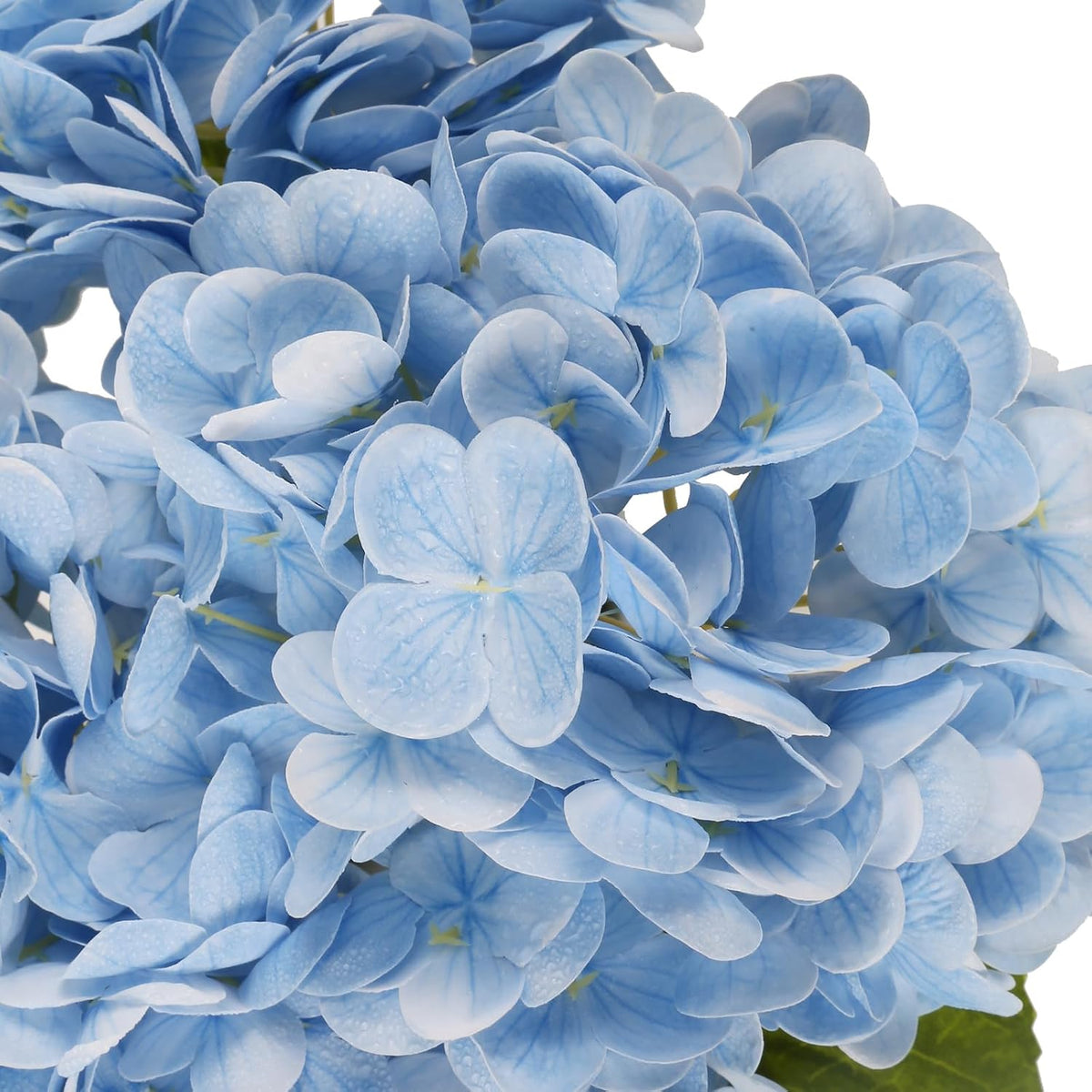 6PCS Real Touch Hydrangea Artificial Flowers Green Full Faux Hydrangea Flowers with Stems Latex Realistic Fake Hydrangeas for Home Table Centerpieces Wedding Bouquets Party Decoration (Green)