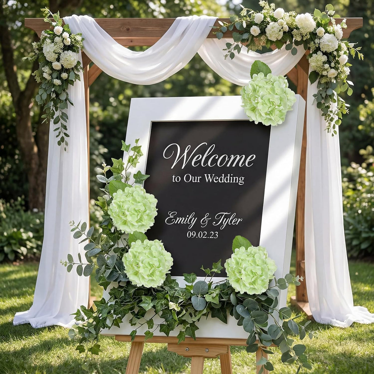 6PCS Real Touch Hydrangea Artificial Flowers Green Full Faux Hydrangea Flowers with Stems Latex Realistic Fake Hydrangeas for Home Table Centerpieces Wedding Bouquets Party Decoration (Green)