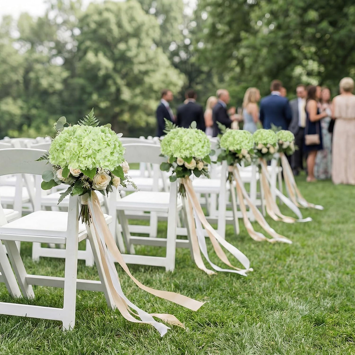 6PCS Real Touch Hydrangea Artificial Flowers Green Full Faux Hydrangea Flowers with Stems Latex Realistic Fake Hydrangeas for Home Table Centerpieces Wedding Bouquets Party Decoration (Green)