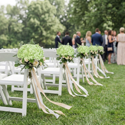 6PCS Real Touch Hydrangea Artificial Flowers Green Full Faux Hydrangea Flowers with Stems Latex Realistic Fake Hydrangeas for Home Table Centerpieces Wedding Bouquets Party Decoration (Green)