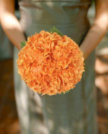 6PCS Real Touch Hydrangea Artificial Flowers Green Full Faux Hydrangea Flowers with Stems Latex Realistic Fake Hydrangeas for Home Table Centerpieces Wedding Bouquets Party Decoration (Green)