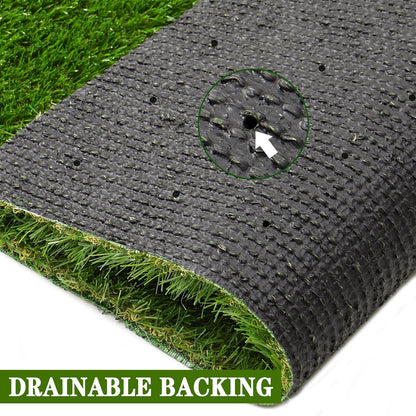 AYOHA Artificial Turf 4 ft x 6 ft with Drainage, 1.38 Inch Realistic Fake Grass Rug Indoor Outdoor Lawn Landscape for Garden, Balcony, Patio, Synthetic Grass Mat for Dogs, Customized