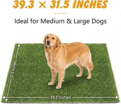 Grass Pee Pads for Dogs Potty 39.3×31.5 Inches Fake Grass Pee Pad