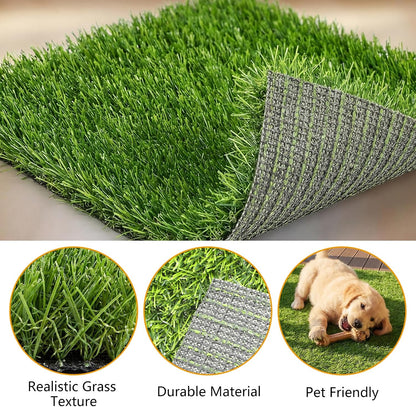 Grass Pee Pads for Dogs Potty 39.3×31.5 Inches Fake Grass Pee Pad