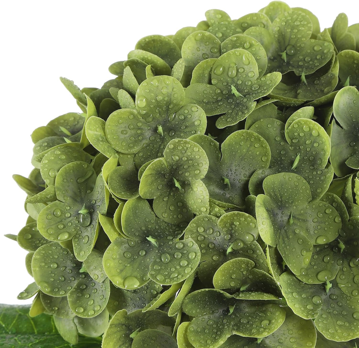White Artificial Hydrangea Flowers, Real Touch Wedding Stems