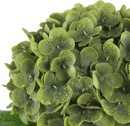 White Artificial Hydrangea Flowers, Real Touch Wedding Stems