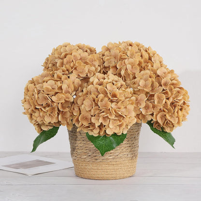 White Artificial Hydrangea Flowers, Real Touch Wedding Stems
