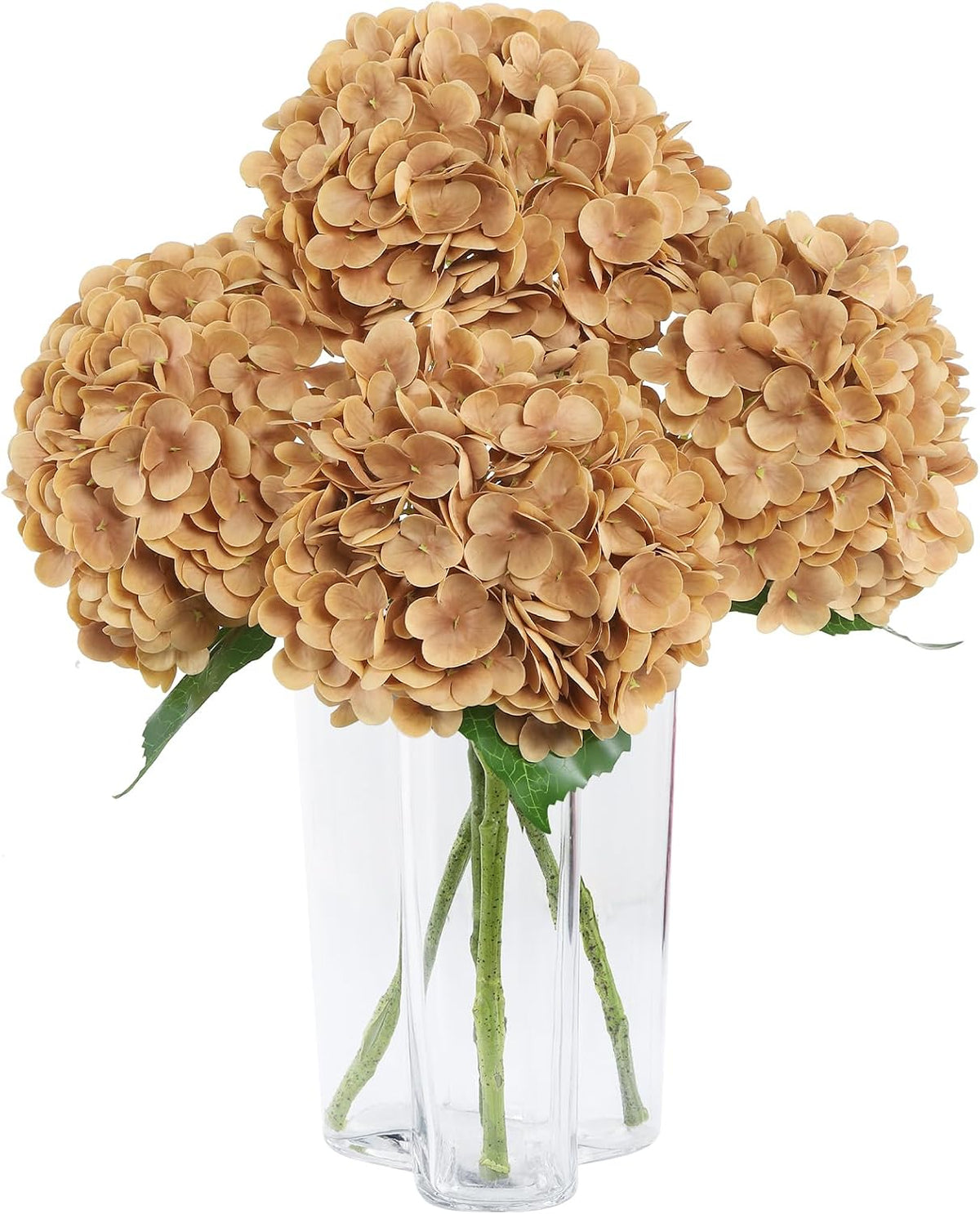 White Artificial Hydrangea Flowers, Real Touch Wedding Stems