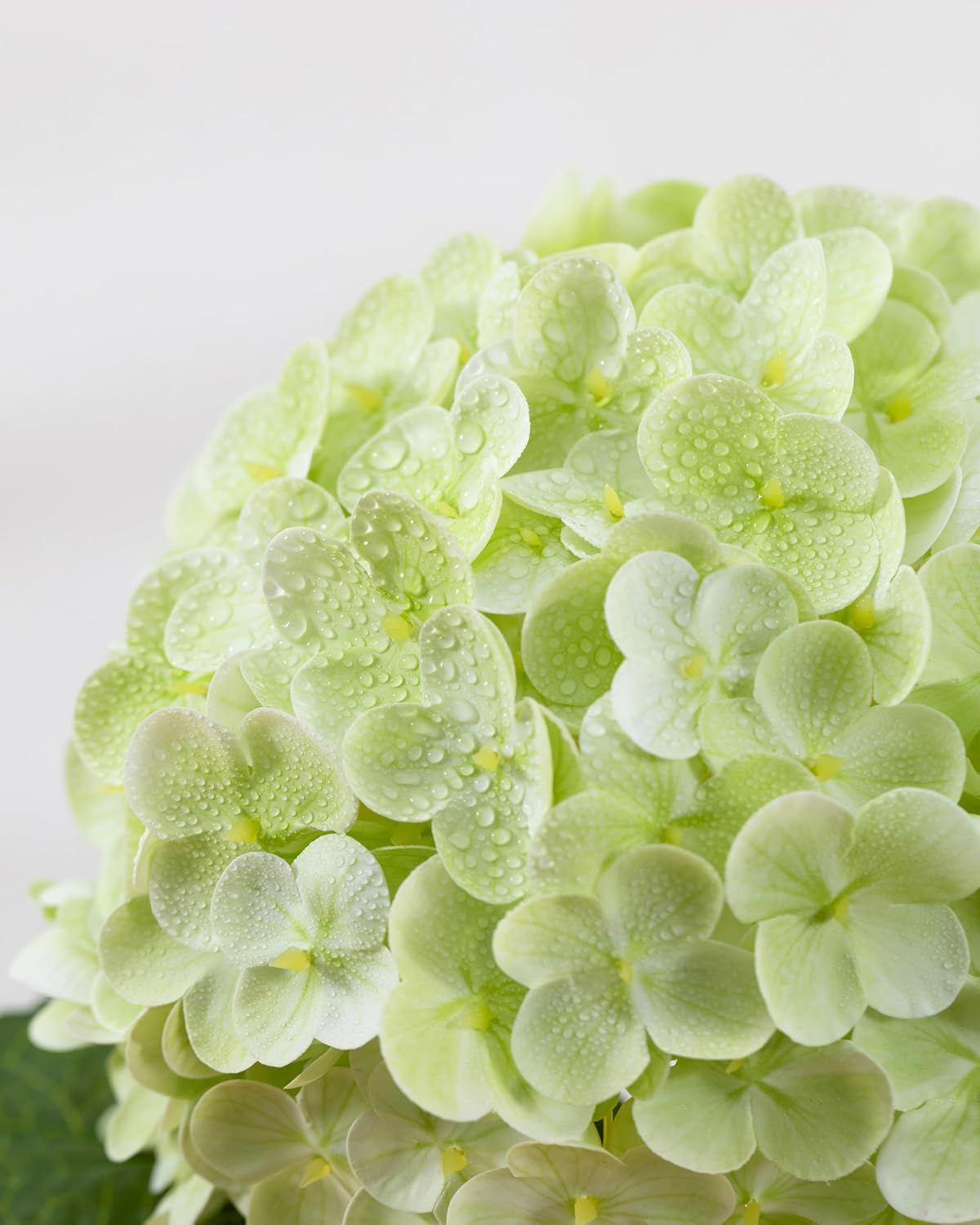 White Artificial Hydrangea Flowers, Real Touch Wedding Stems