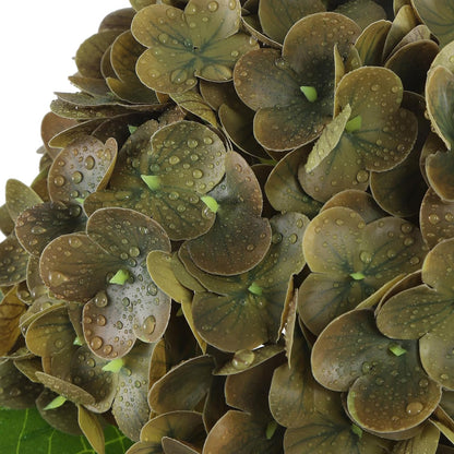 White Artificial Hydrangea Flowers, Real Touch Wedding Stems