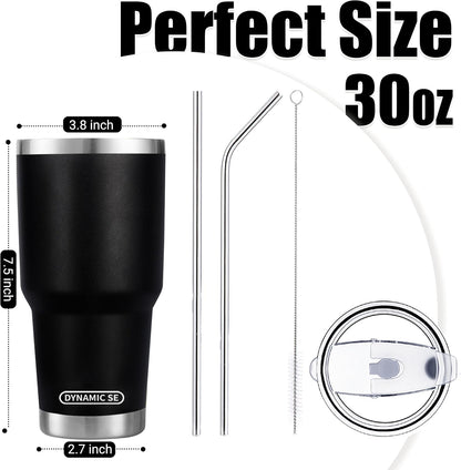 D·S 30oz Yellow Tumbler Double Wall Vacuum Insulated Travel Coffee Mug