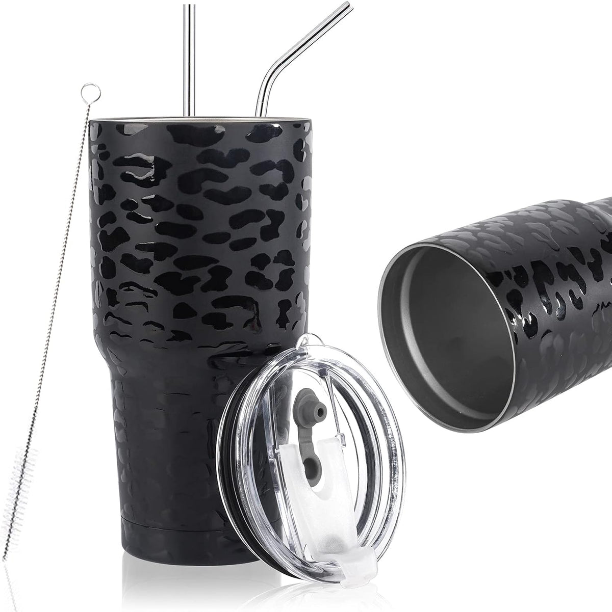 D·S 30oz Yellow Tumbler Double Wall Vacuum Insulated Travel Coffee Mug