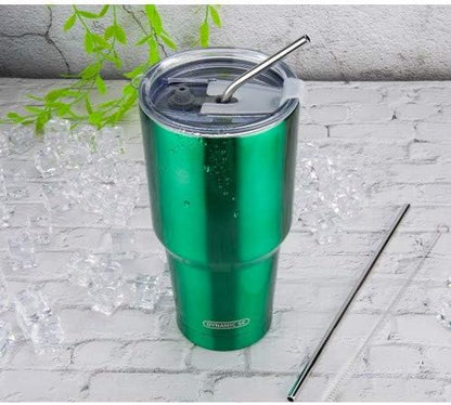 D·S 30oz Yellow Tumbler Double Wall Vacuum Insulated Travel Coffee Mug