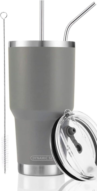 D·S 30oz Yellow Tumbler Double Wall Vacuum Insulated Travel Coffee Mug
