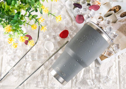 D·S 30oz Yellow Tumbler Double Wall Vacuum Insulated Travel Coffee Mug