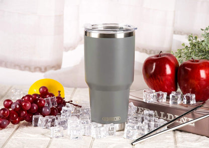 D·S 30oz Yellow Tumbler Double Wall Vacuum Insulated Travel Coffee Mug