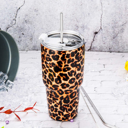 D·S 30oz Yellow Tumbler Double Wall Vacuum Insulated Travel Coffee Mug