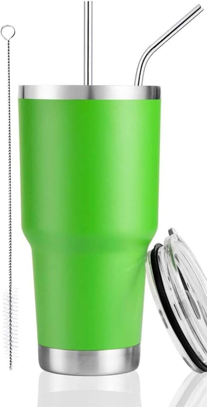 D·S 30oz Yellow Tumbler Double Wall Vacuum Insulated Travel Coffee Mug