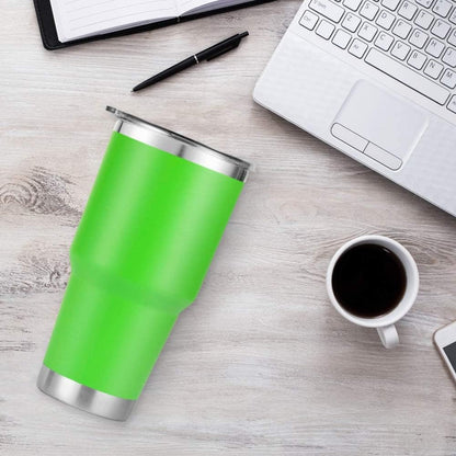 D·S 30oz Yellow Tumbler Double Wall Vacuum Insulated Travel Coffee Mug