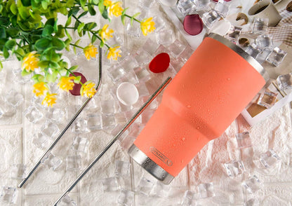 D·S 30oz Yellow Tumbler Double Wall Vacuum Insulated Travel Coffee Mug