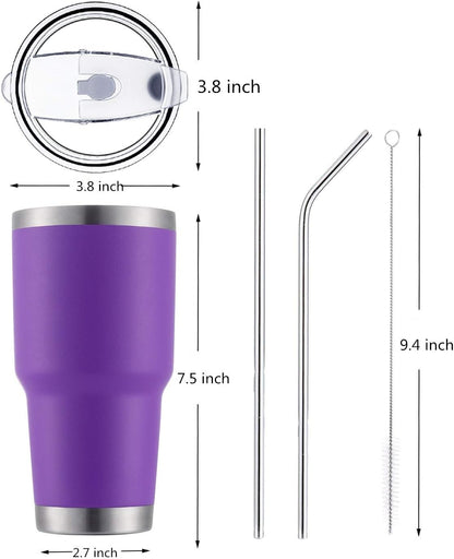 D·S 30oz Yellow Tumbler Double Wall Vacuum Insulated Travel Coffee Mug