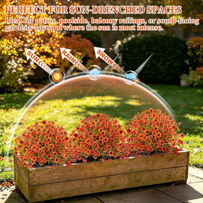 Grooy Artificial Set of 2 UV Resistant Boxwood Topiary Ball for Porch Decor