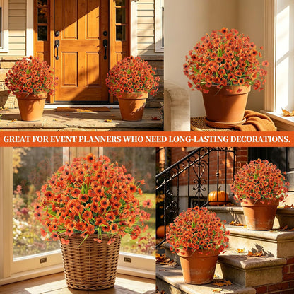 Grooy Artificial Set of 2 UV Resistant Boxwood Topiary Ball for Porch Decor