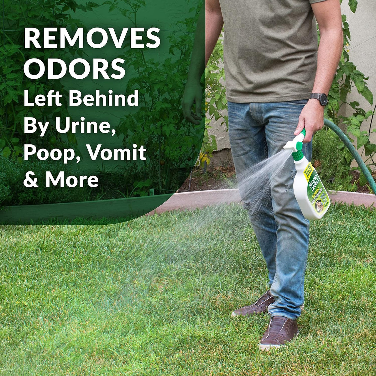 Outdoor Odor Eliminator for Pets, Dogs, 1 Gallon Refill - Ideal for Artificial Lawns & Patio, Milky White