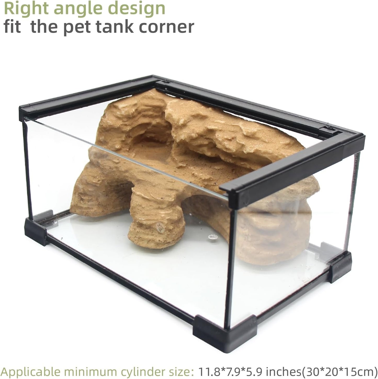 Turtle Basking Platform Shale Scape Step Ledge, Reptile Cave Hideout Turtle Tank Accessories Decorations, Great for Reptiles, Amphibians, Leopard Gecko, Bearded Dragons, Lizard, Frogs