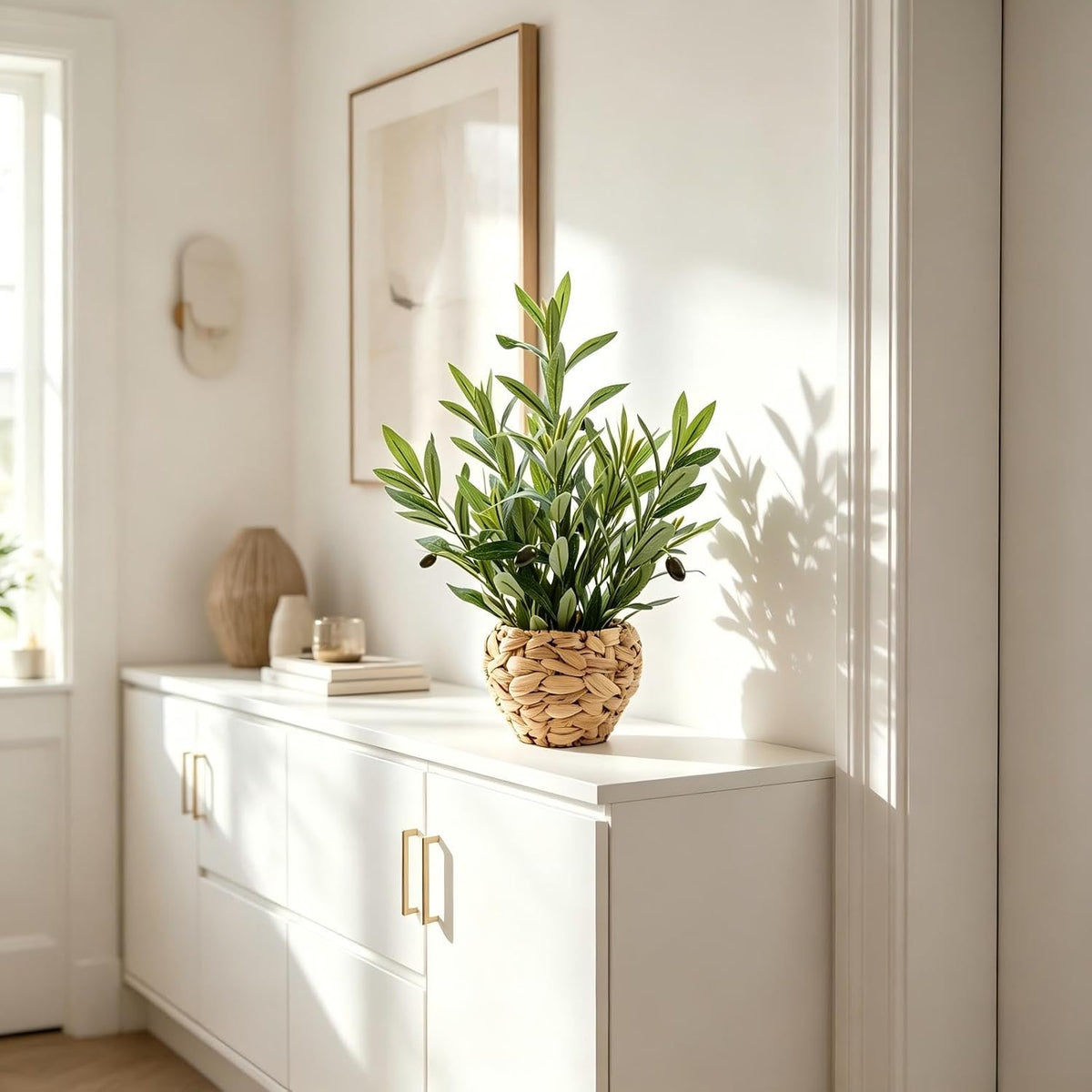Fake Plants Potted Artificial Succulents Home Office Decor