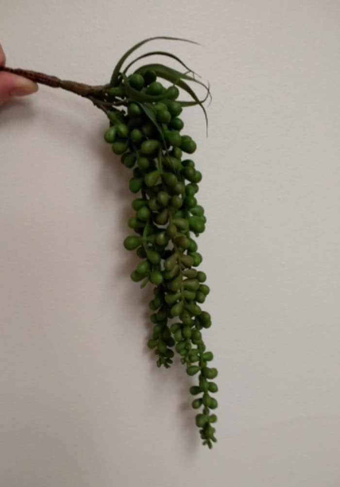 3 Pack Artificial Plant Succulent Plants Hanging String Pearls Plant Fake Lover Tears Plants ((Green&13.7 in)