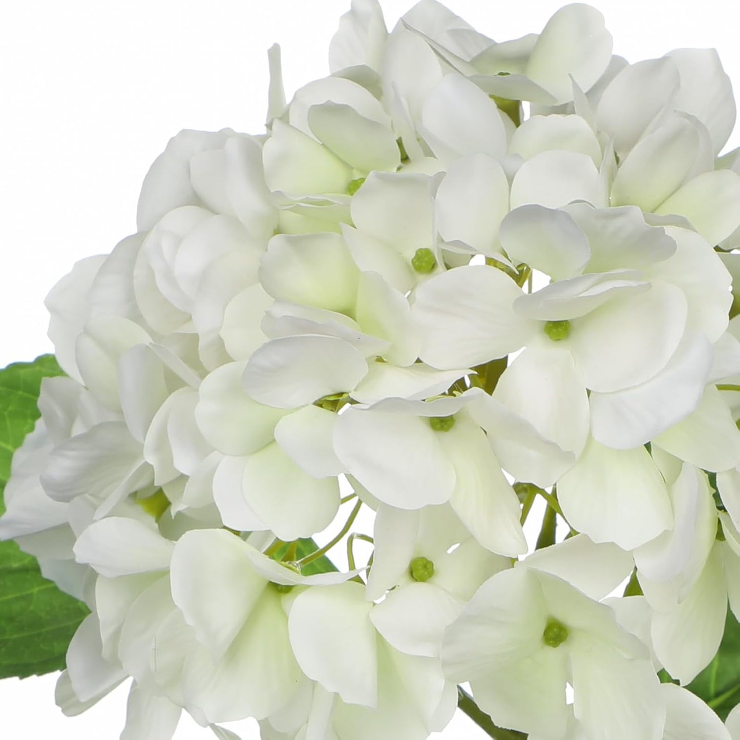 Blue Hydrangea Artificial Flowers in Pot Large Silk Three-Head Hydrangeas Flowers Fake Flowers Arrangements for Indoor Home Office Kitchen Table Centerpieces Wedding Decorations