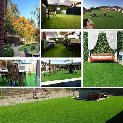Artificial Grass Lawn Turf 5 FT x 8 FT(40 Square FT) 0.8inch Realistic Synthetic Grass Mat, Indoor Outdoor Garden Lawn Landscape for Pets,Fake Faux Grass Rug with Drainage Holes